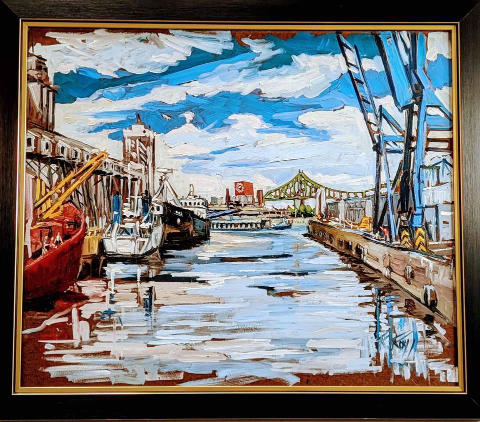 Robert Roy, Colourful Oil Painting - Canadian/ Quebecois Art