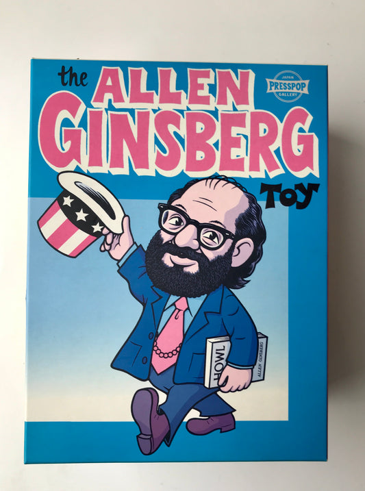 VTG Allen Ginsberg Toy Figure with Poetry CD in Original Box and Packaging