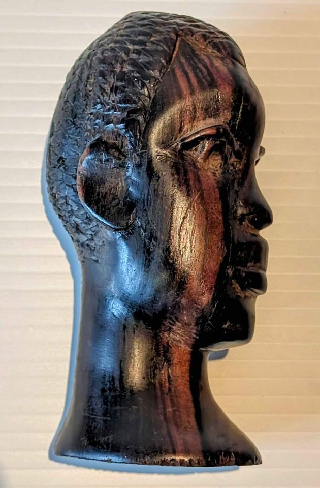 Wood Carving of Tribal Face/Bust 5.5"