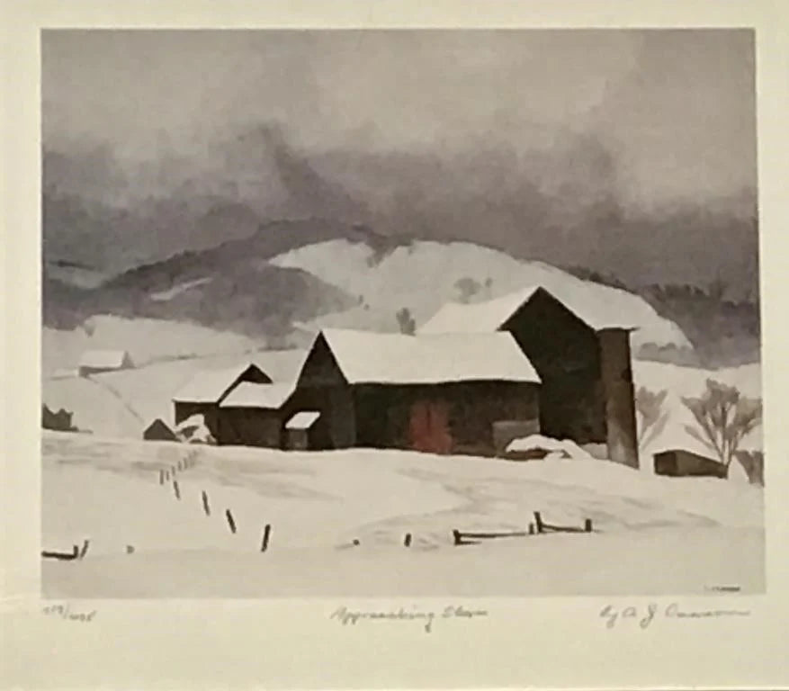 A.J. Casson (Group of Seven) Ltd Ed Print "Approaching Storm "