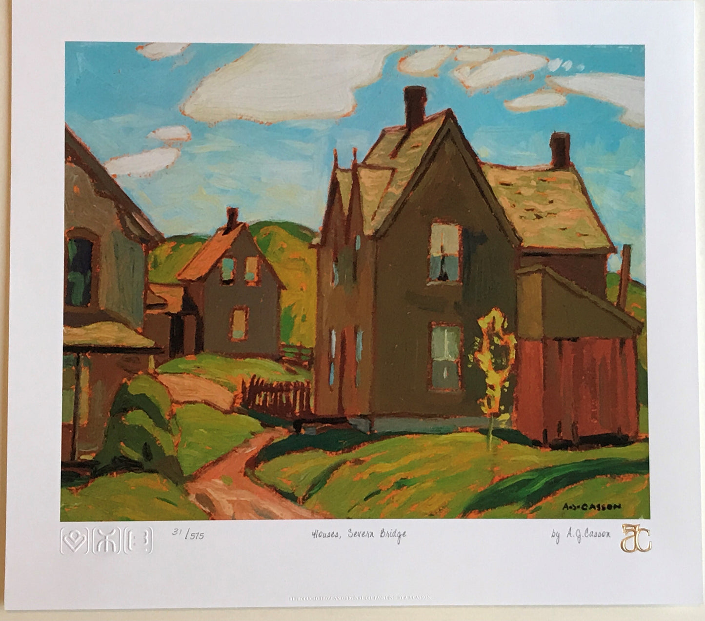 A.J. Casson Collection, "What's inside the Village" - Group of Seven Artist 