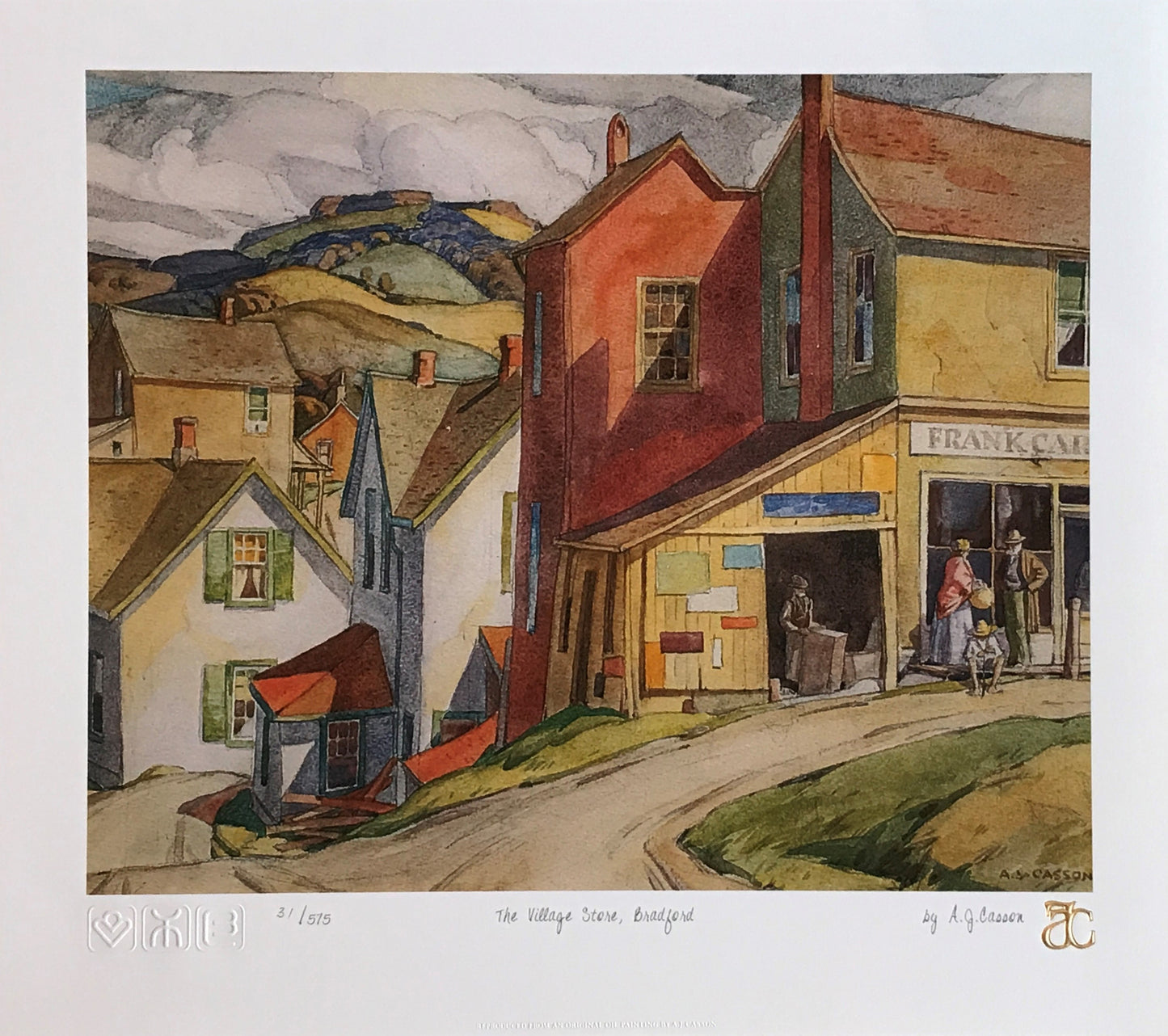 A.J. Casson Collection, "What's inside the Village" - Group of Seven Artist 