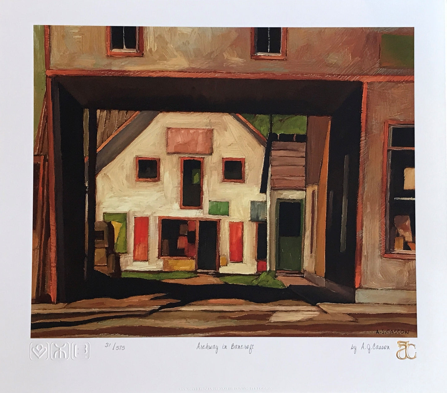 A.J. Casson Collection, "What's inside the Village" - Group of Seven Artist 