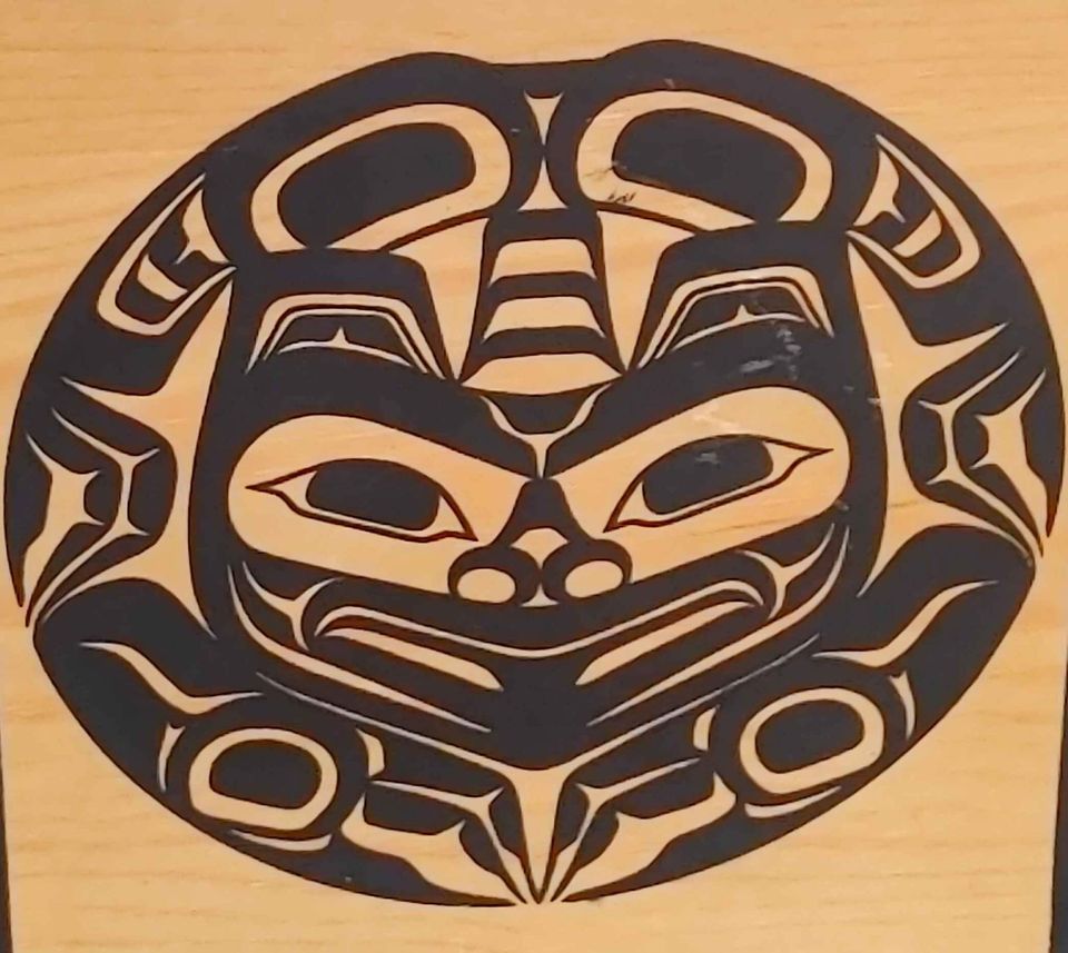 Clarence Wells, Signed Haida Raven Cube Box