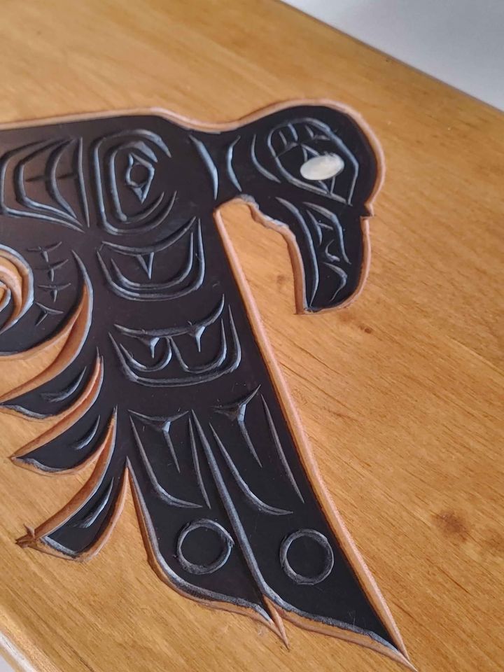 Clarence Wells, Signed Haida Raven Box