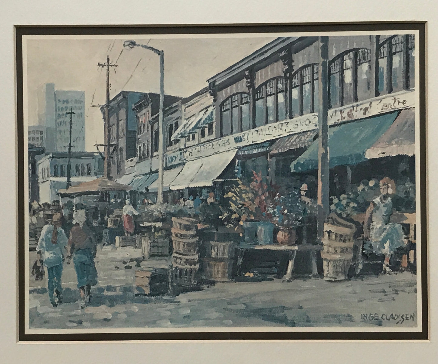 Inge Claussen Framed Print - Market Visit