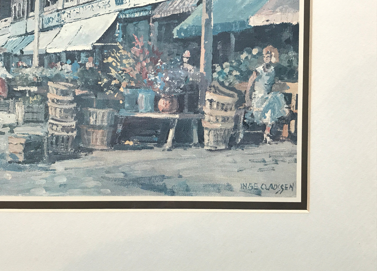 Inge Claussen Framed Print - Market Visit