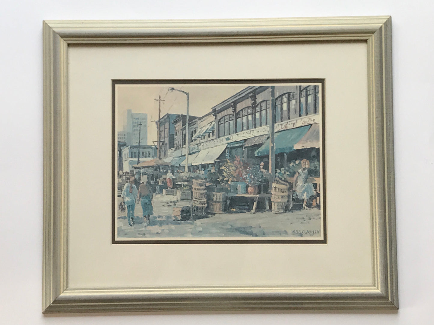 Inge Claussen Framed Print - Market Visit