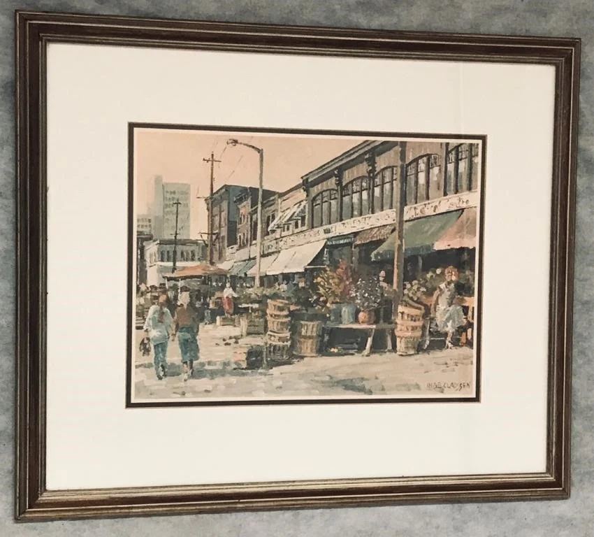 Lg Koyman Galleries Framed Print "By Ward Market Visit"