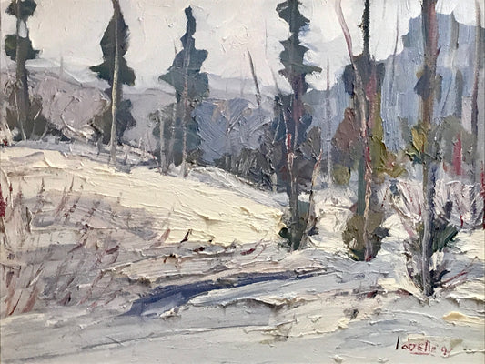 Fernand LaBelle Oil Painting Winter Landscape