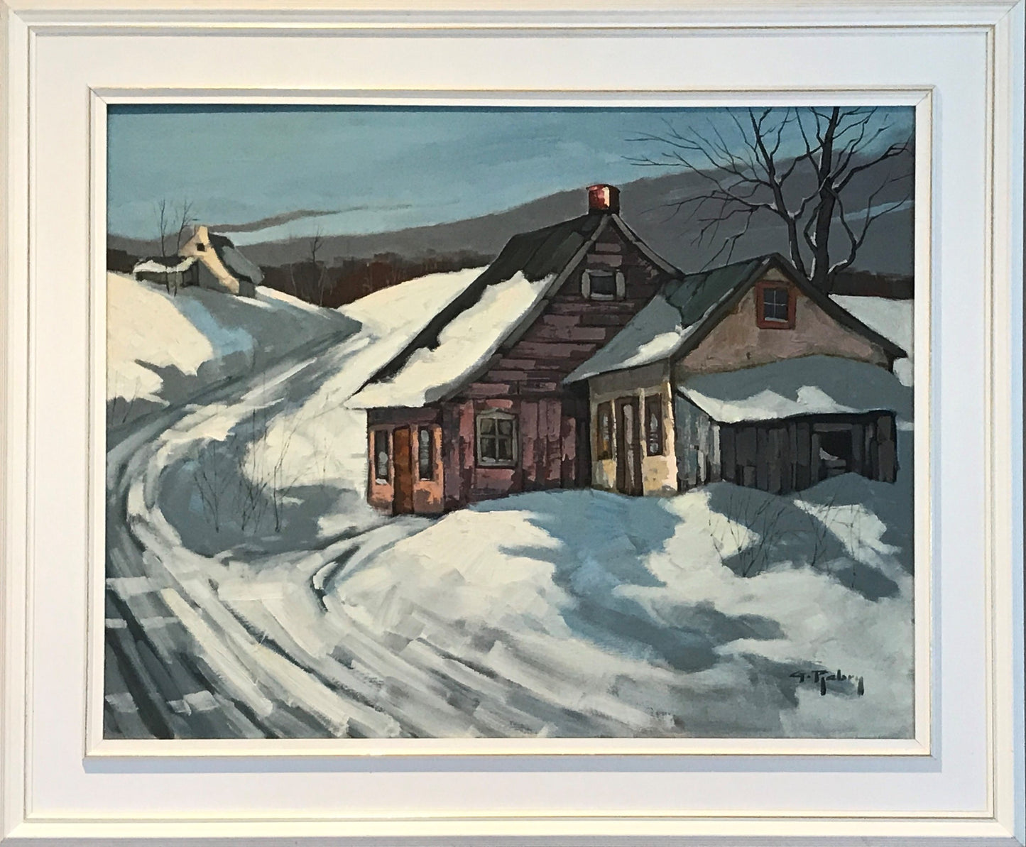 Gaston Rebry Oil Painting of Winter in the Laurentians