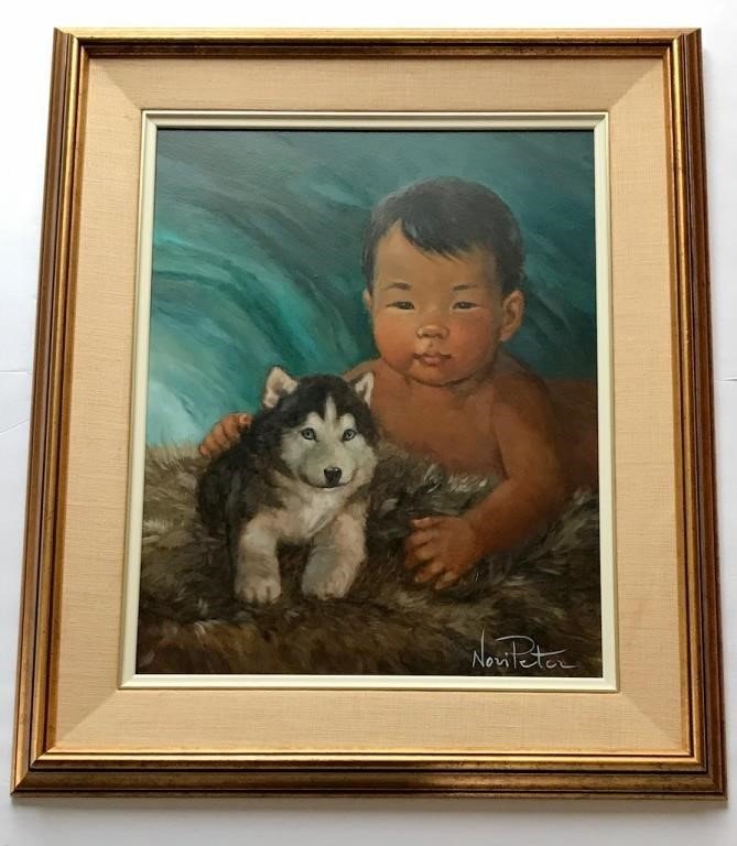 Nori Peter Vintage Oil Painting