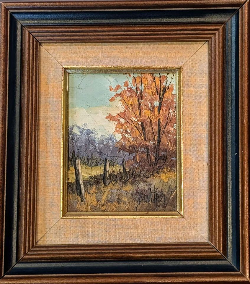 Painting of autumn in the Laurentian Mountains by Pierre Boucher