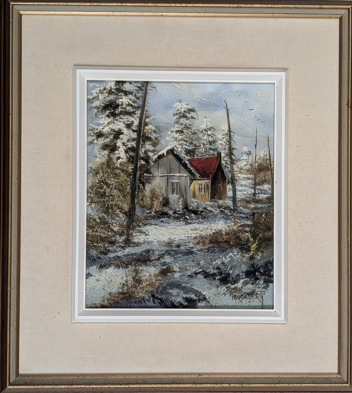 Istvan Porubzsky, "Ormstown" Original Oil Painting by Canadian Artist