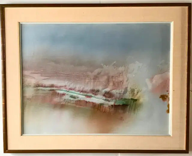 Raymond Cattell, RCA, Original Abstract painting "After October"