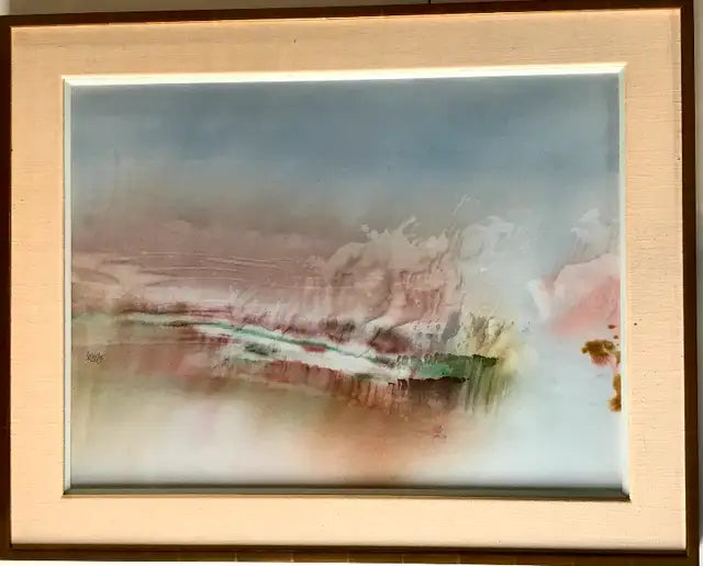 Raymond Cattell, RCA, Original Abstract painting "After October"