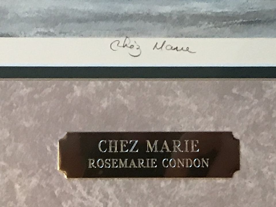 Large Limited Edition Print by Rosemarie Condon, "Chez Marie"