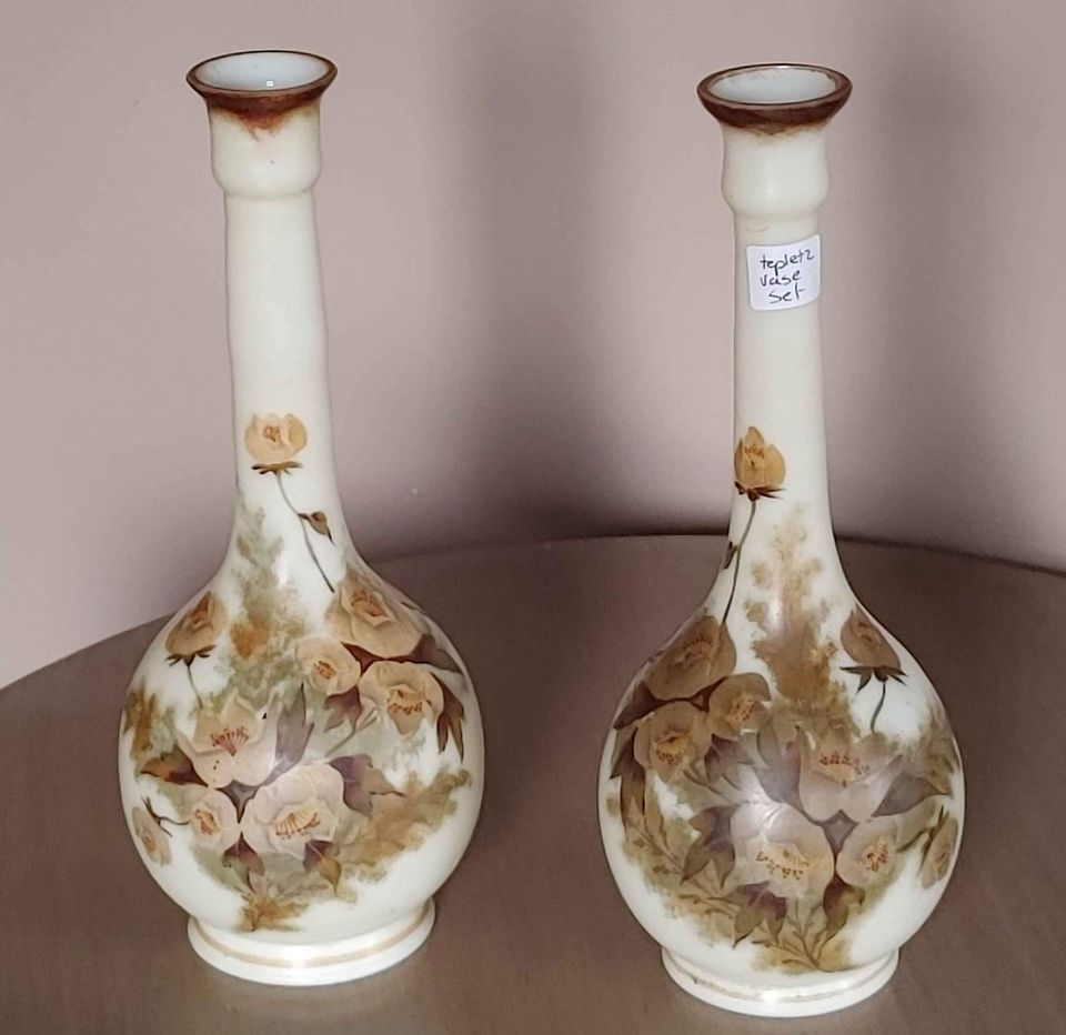 VTG Vases, Austrian Tepletz Set