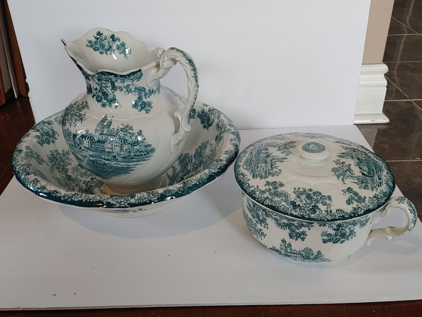 Antique Columbia Pottery Togo Set