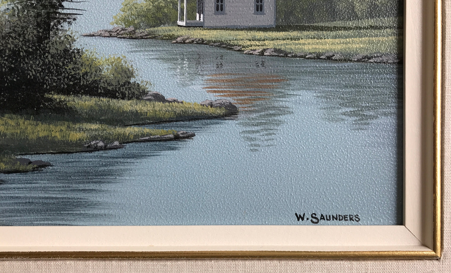 Bill (William) Saunders, original painting of summer landscape