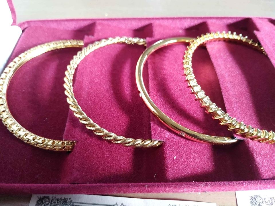 Vintage Camrose & Kross Jaqueline Kennedy Collection of 4 Designer Bangles