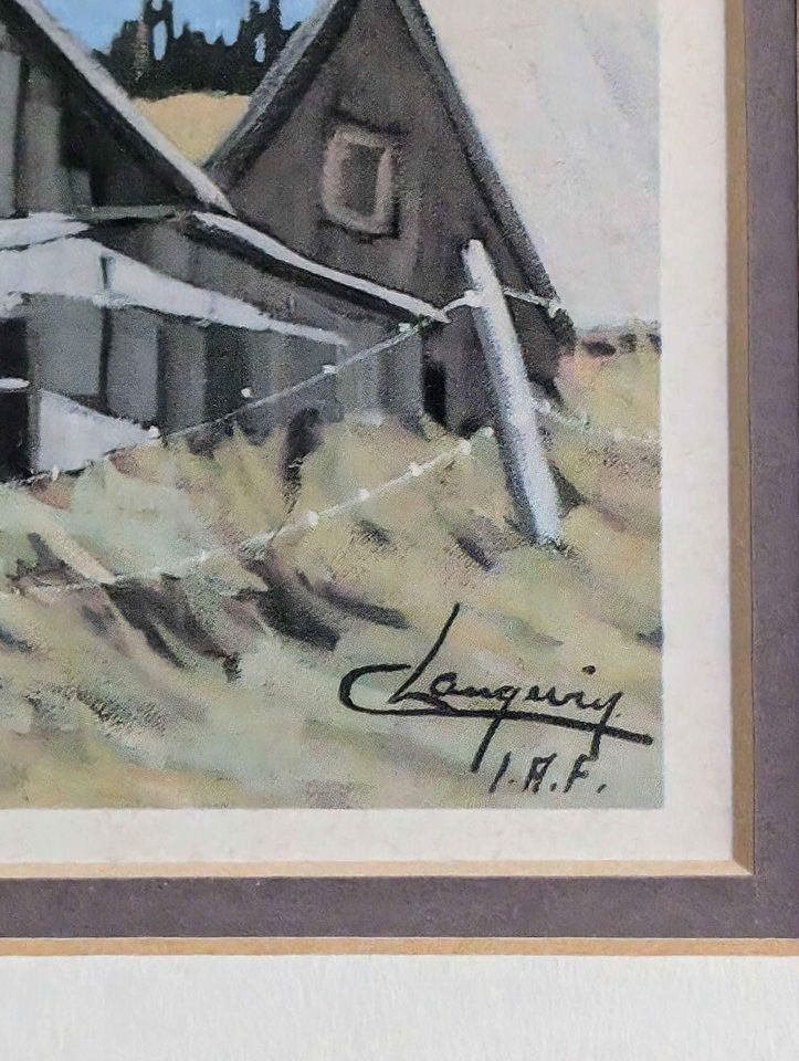 Claude Langevin, Signed Art Print in Gallery Frame